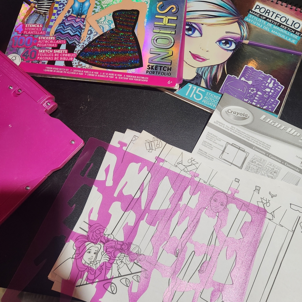 Fashion Sketch Portfolio with Stencils